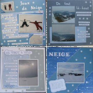 Album Neige - raquettes et traîneaux