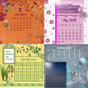 Mes calendriers pour blog