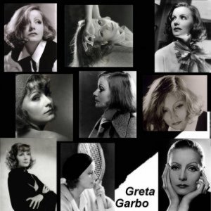 Greta Garbo en noir et blanc