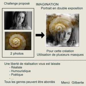 1-CHALLENGE - IMAGINATION  - PORTRAIT EN DOUBLE EXPOSITION