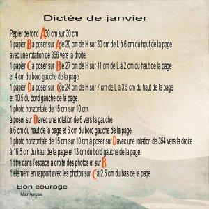 dictée janvier