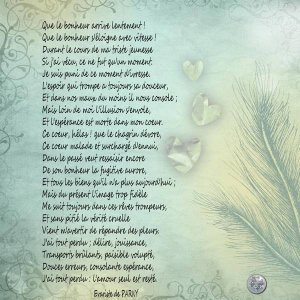 Un poème pour Eurydice