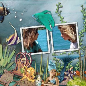 Kit "Aquarium" de Kastagnette, rak photo Caroline Scrap