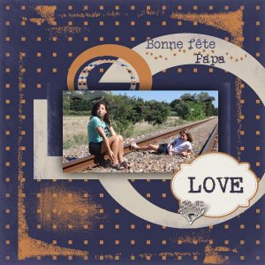 Kit "For my dad" de LeaUgoScrap, rak photo Caroline