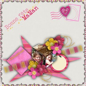 kit de LéaUgoScrap "De tout mon coeur", template Mizaza, rak pho