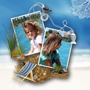 Kit SEA LIFE de Leaugoscrap, rak photo Caroline