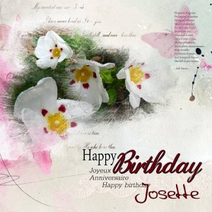 Joyeux anniversaire Josette...