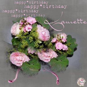 Joyeux anniversaire Laurette....