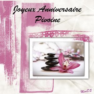 Anniversaire Pivoine