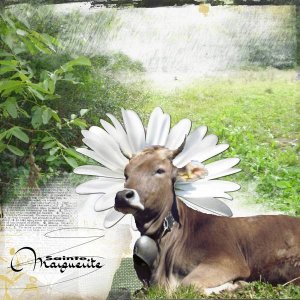 Défi Karine - Scrapathon n°2 - Vache