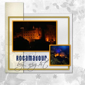 Rocamadour la nuit.