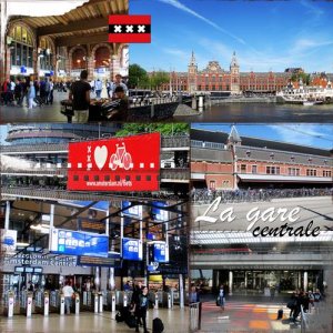 La gare centrale Amsterdam