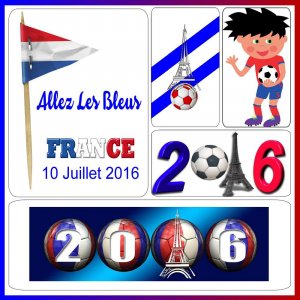 2-FINALE DE L'EURO-10 JUILLET 2016 - ALLEZ LES BLEUS