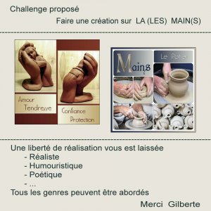 1-CHALLENGE - FAIRE UNE CREATION SUR LA(LES) MAIN(S)