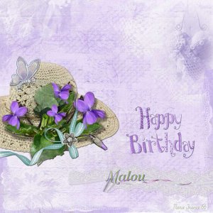 Bon anniversaire Malou