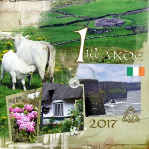 Première de couverture de mon album Irlande 2017