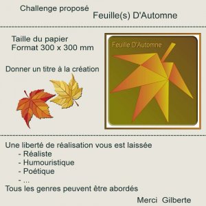 1-CHALLENGE - FEUILLE(S) D'AUTOMNE