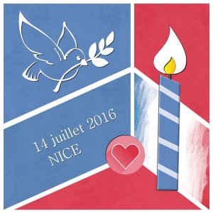 HOMMAGE -  14 JUILLET 2016 - NICE  (FRANCE)