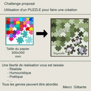1-CHALLENGE UTILISATION D'UN PUZZLE POUR FAIRE UNE CREATION