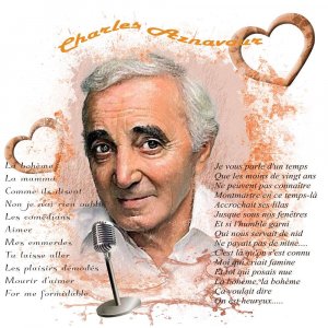 caricature Charles Aznavour 2