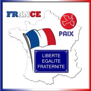 FRANCE - LIBERTE-EGALITE-FRATERNITE -- FRANCE - PAIX