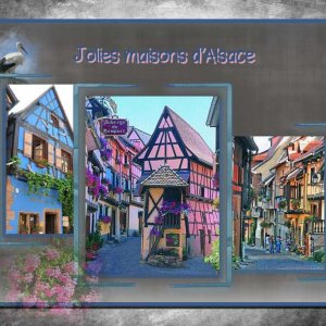 Jolies maisons d'Alsace