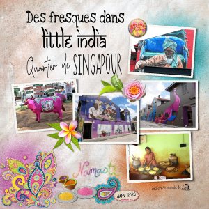 Singapour fresques Little India