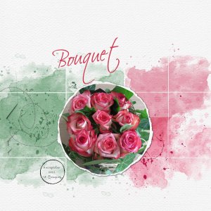 Scraptober 18 - Bouquet