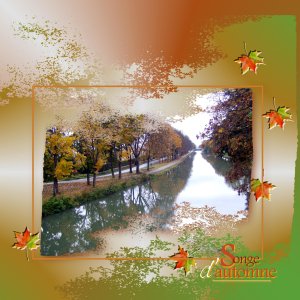Un jour d'automne au bord du  Canal du Midi jpg