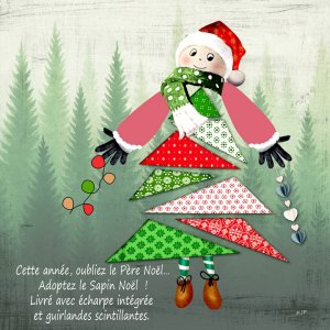 cette année le sapin se déguise en père noël