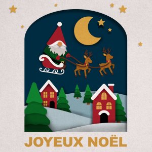 Carte relief de noel