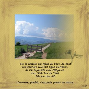 sur le chemin qui mène au bout du bout