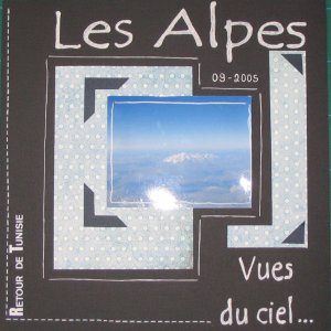 Les Alpes vues du ciel