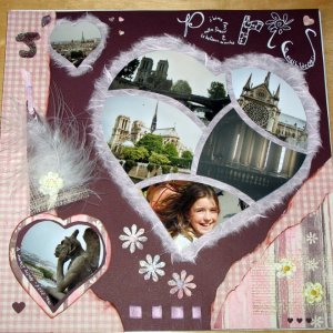 mon 4ème scrap : j'aime paris