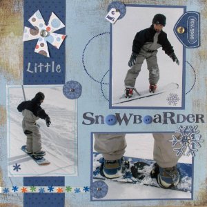 Little snowboarder