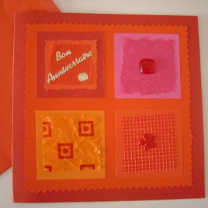 ANNIVERSAIRE ORANGE ET ROUGE