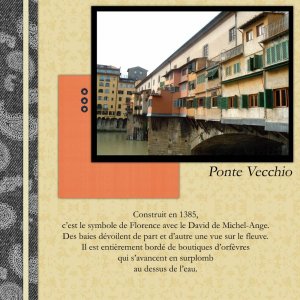 page de droite ponte Vecchio