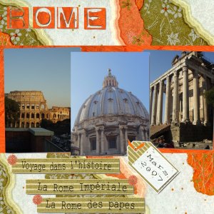 Voyage à Rome studio-scrap