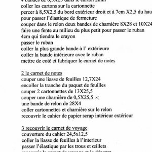 carnet  de route  +  explications