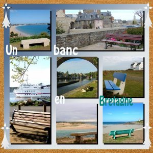 sur un banc en Bretagne