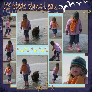 les pieds dans l'eau