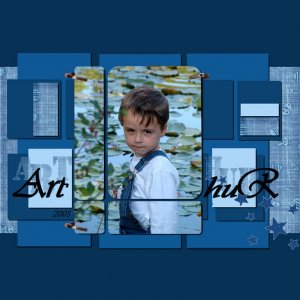 Arthur en bleu