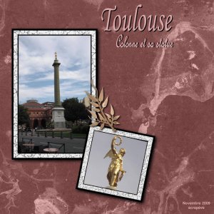 Toulouse, Colonne et sa statue