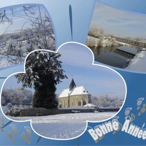 Bonne année 2010 sous la neige