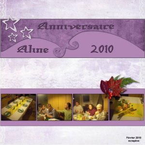Album anniversaire Aline