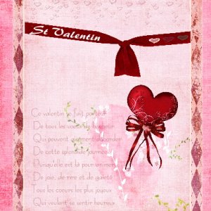 Carte st valentin