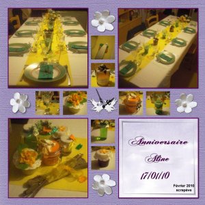 Album Aline, la table