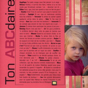 Album de Lou-Ann - Ton ABCdaire