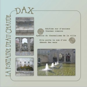 Défi de Max, fontaine de Dax!