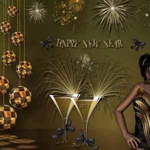 POUR MES AMIES !!!! BONNE ANNEE 2011